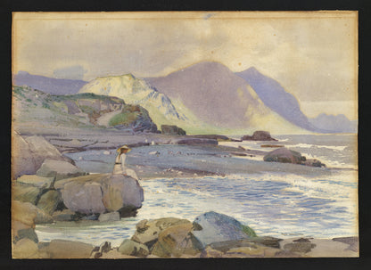 Fred Appleyard (1874-1963) Watercolour Painting - Coastal Landscape