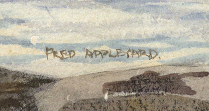 Fred Appleyard (1874-1963) Watercolour Painting - Coastal Landscape
