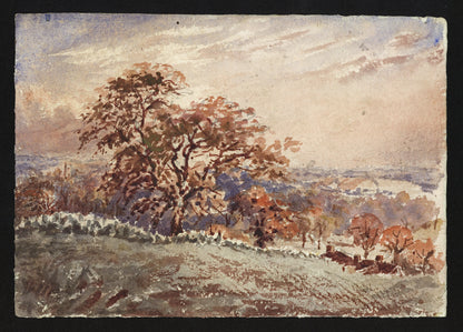 Circle of Petit - Watercolour Painting - At Brambles - 19th Century