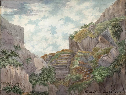 Elizabeth Campbell (1783-1861) Watercolour Painting - Val-De-Fier France 1822