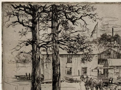 Charles Huard (1874-1965) Antique Etching - New York USA 1906