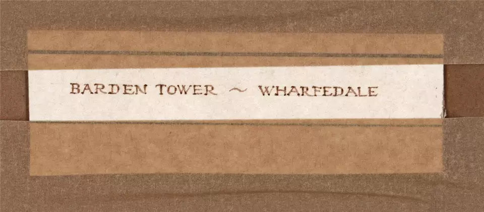 Edward Tucker (1825-1909) Watercolour Painting - Barden Tower Wharfedale Yorkshire