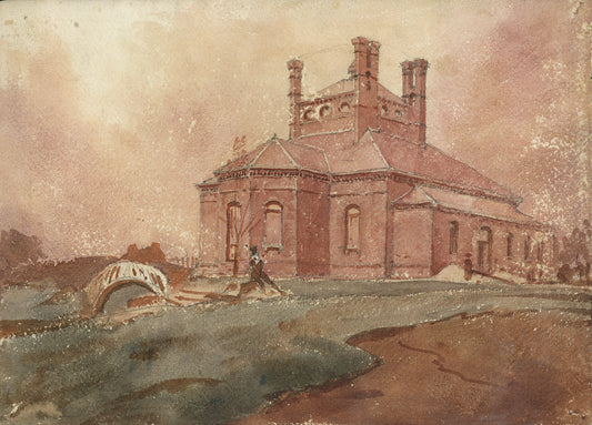 John Louis Petit (1801-1868) Watercolour Painting - The Brambles, Bumblekyte, Staffordshire - 1856
