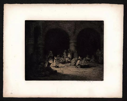 Mortimer Luddington Menpes (1855-1938) - Pencil Signed Etching - Mexican Women