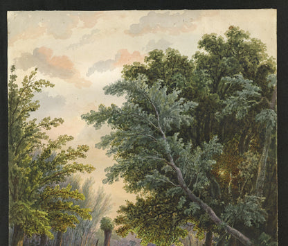 William Hubbard (1804-1870) - Watercolour Painting - Back Of Hall Place Bexley
