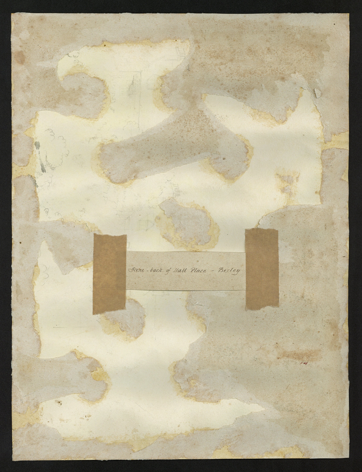 William Hubbard (1804-1870) - Watercolour Painting - Back Of Hall Place Bexley