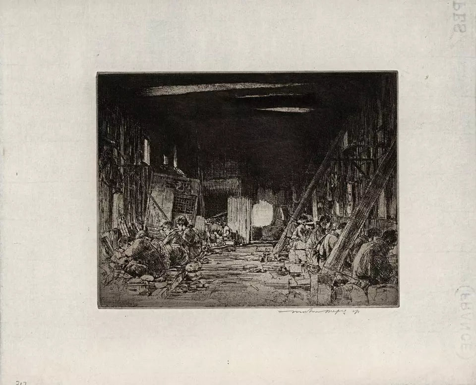 Mortimer Luddington Menpes - Pencil Signed Etching - Bronze Workers, Kyoto, Japan