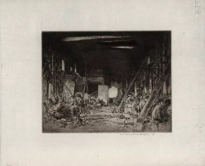 Mortimer Luddington Menpes - Pencil Signed Etching - Bronze Workers, Kyoto, Japan