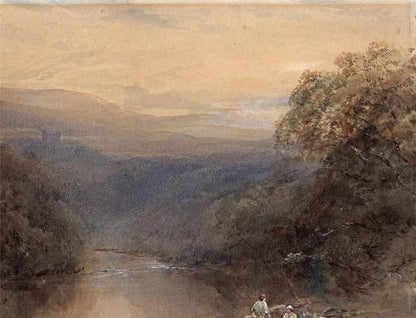 Edward Tucker (1825-1909) Watercolour Painting - Barden Tower Wharfedale Yorkshire