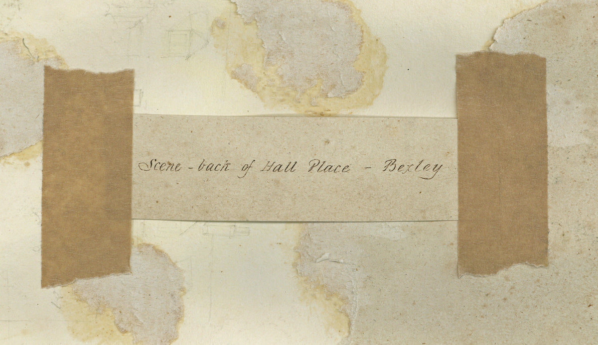 William Hubbard (1804-1870) - Watercolour Painting - Back Of Hall Place Bexley