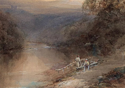 Edward Tucker (1825-1909) Watercolour Painting - Barden Tower Wharfedale Yorkshire