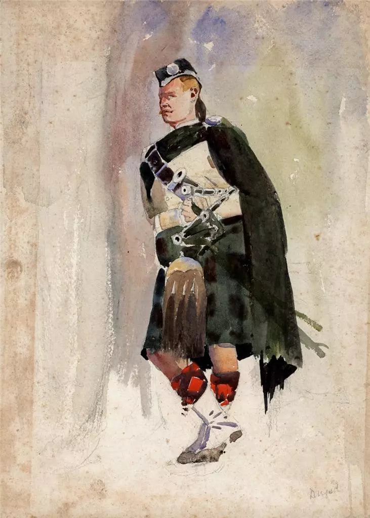 Alfred Crowdy Lovett - Watercolour Painting - Scottish Regiment - Highlander